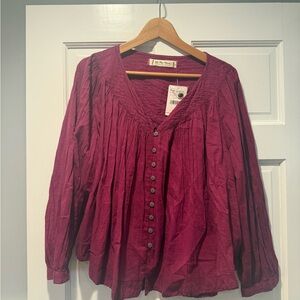 Free People never worn long sleeve shirt